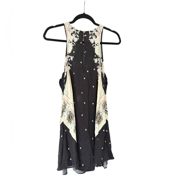 NWT Free People Darjeeling Black Paisley Print Swing Short Slip Dress Size XS - Picture 4 of 7